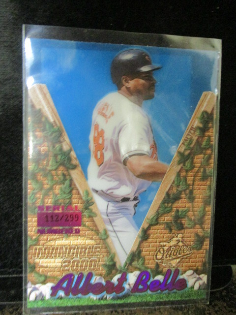 ◎野球カード  アルバート・ベル  2000 Invincible #17 Holo Purple 112/299 即決!!拍卖