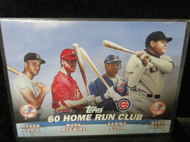 ◎プロ野球カード R・マリス M・マグワイヤ S・ソーサ ベーブルース 2001 Topps TC 12 60 HOME RUN CLUB  即決!!拍卖