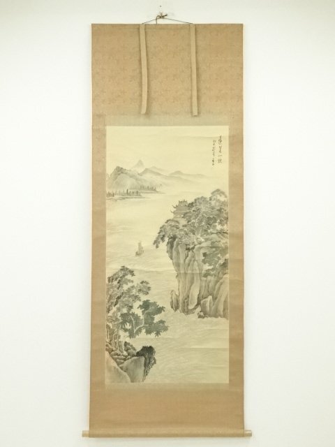 ys7092272; 宗sou 蓬莱山 肉筆絹本掛軸(保護箱)【道】拍卖