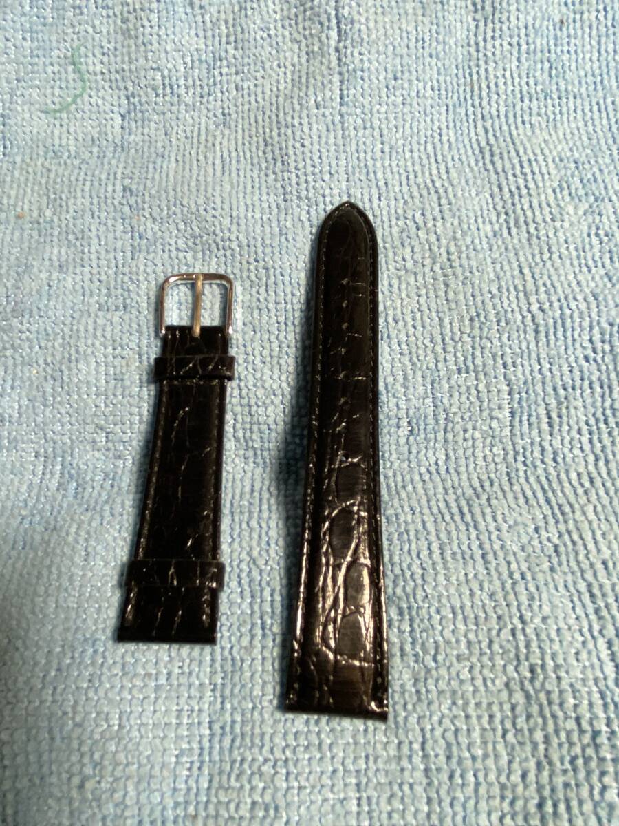 セイコー純正革ベルト ワニ皮か? 18ミリ幅拍卖