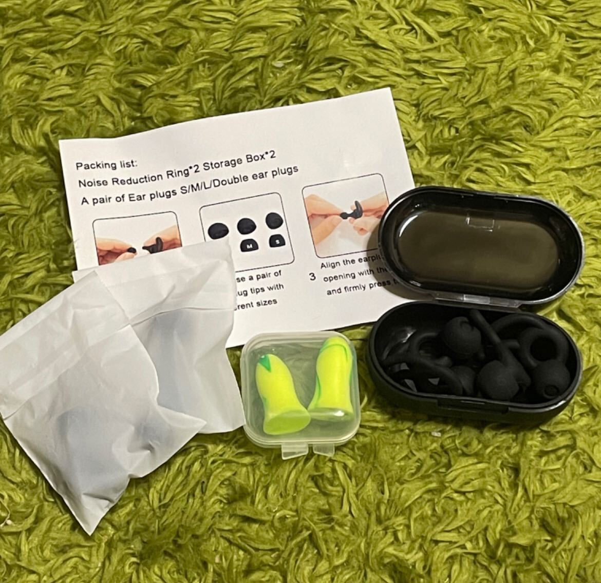 耳栓 防音 ノイズ低減 6ペア 安眠 旅行 勉強 リラックス ケース付き拍卖