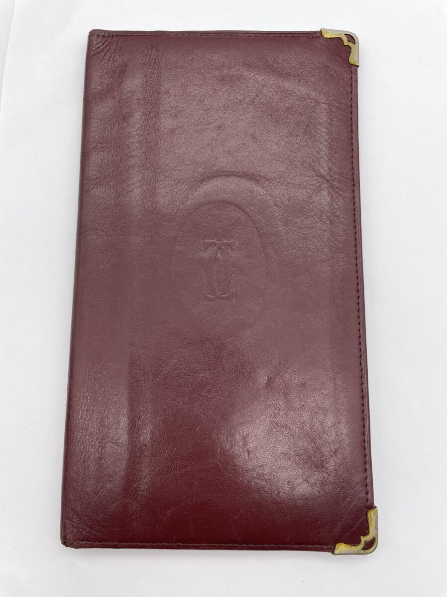 カルティエ Cartier レザー 札入れ 長財布 拍卖