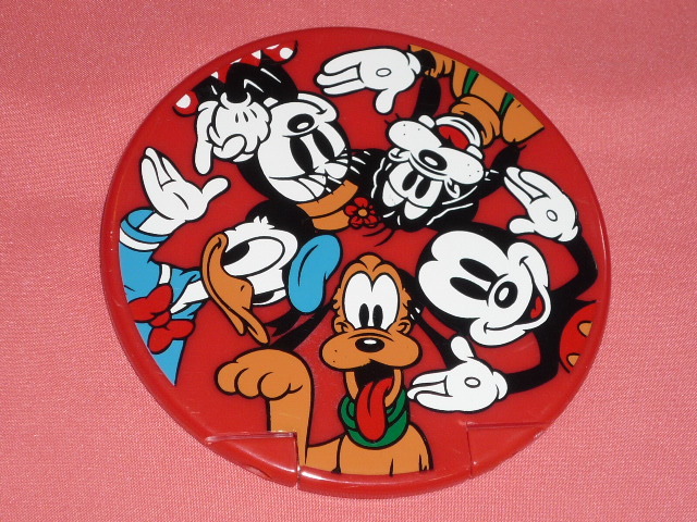 激レア!レトロ 東京ディズニーランド ミッキー&ミニー ドナルドダック グーフィー プルート キャラクター 折りたたみ式 ミラー 鏡 ☆拍卖