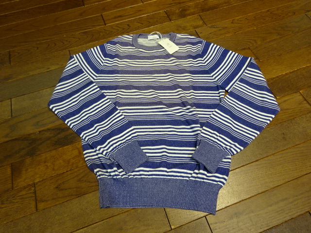 激安!新品 送料無料 イタリア ヘリテージ コットンのボーダーニット 46拍卖