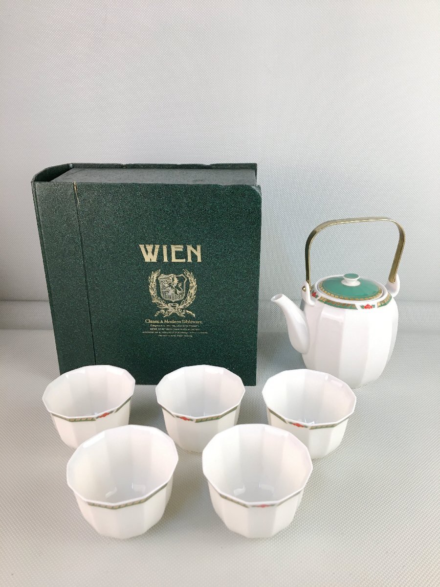 A11930◇WIEN ウィーン カップ コップ 5点 急須 1点 セット 箱付き【中古】240930拍卖