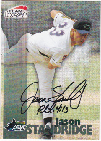 来日外国人 阪神 ロッテ スタンリッジ 1999 TeamBest 直筆サイン拍卖