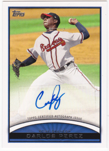 来日外国人 巨人 ペレス 2012 Topps Pro Debut 直筆サイン CP拍卖