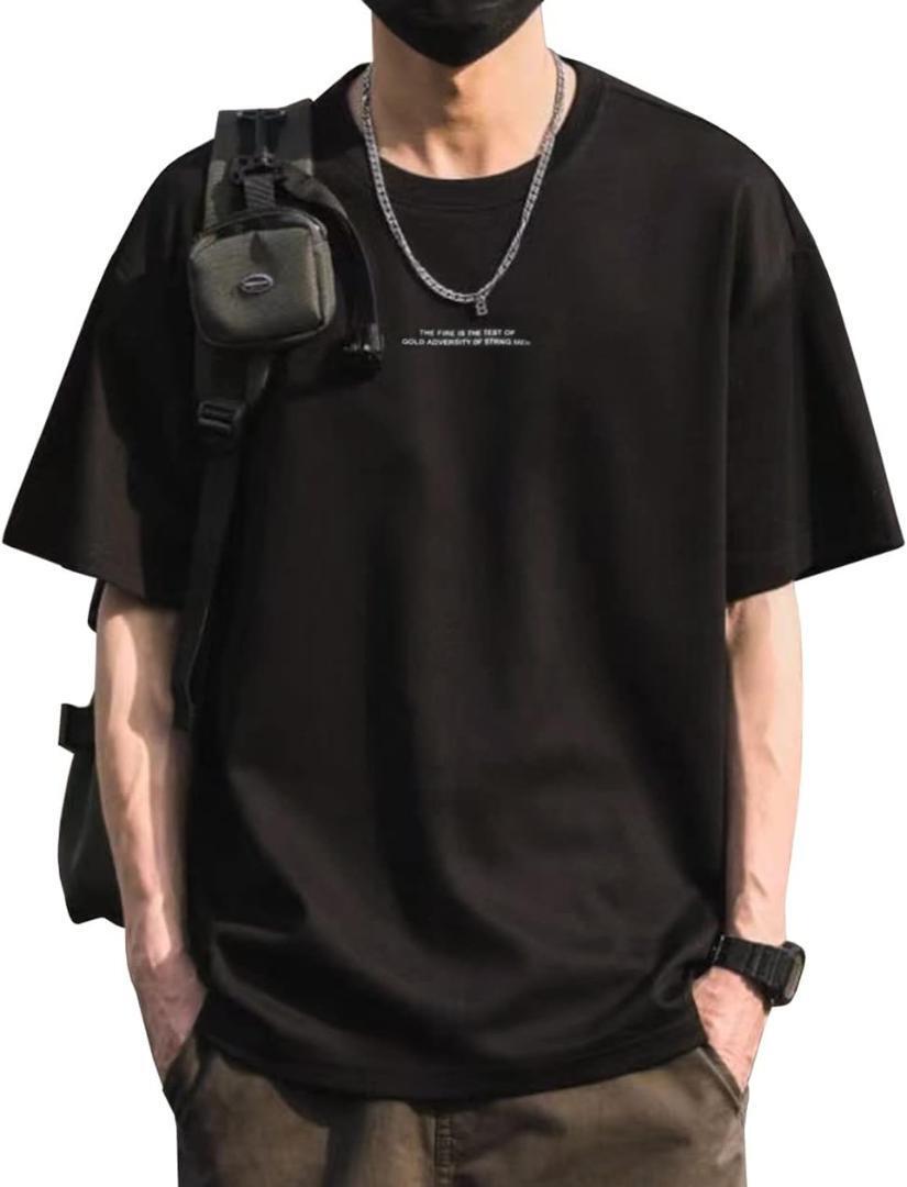 Tシャツ メンズ 半袖 ゆったり 無地 綿 L拍卖