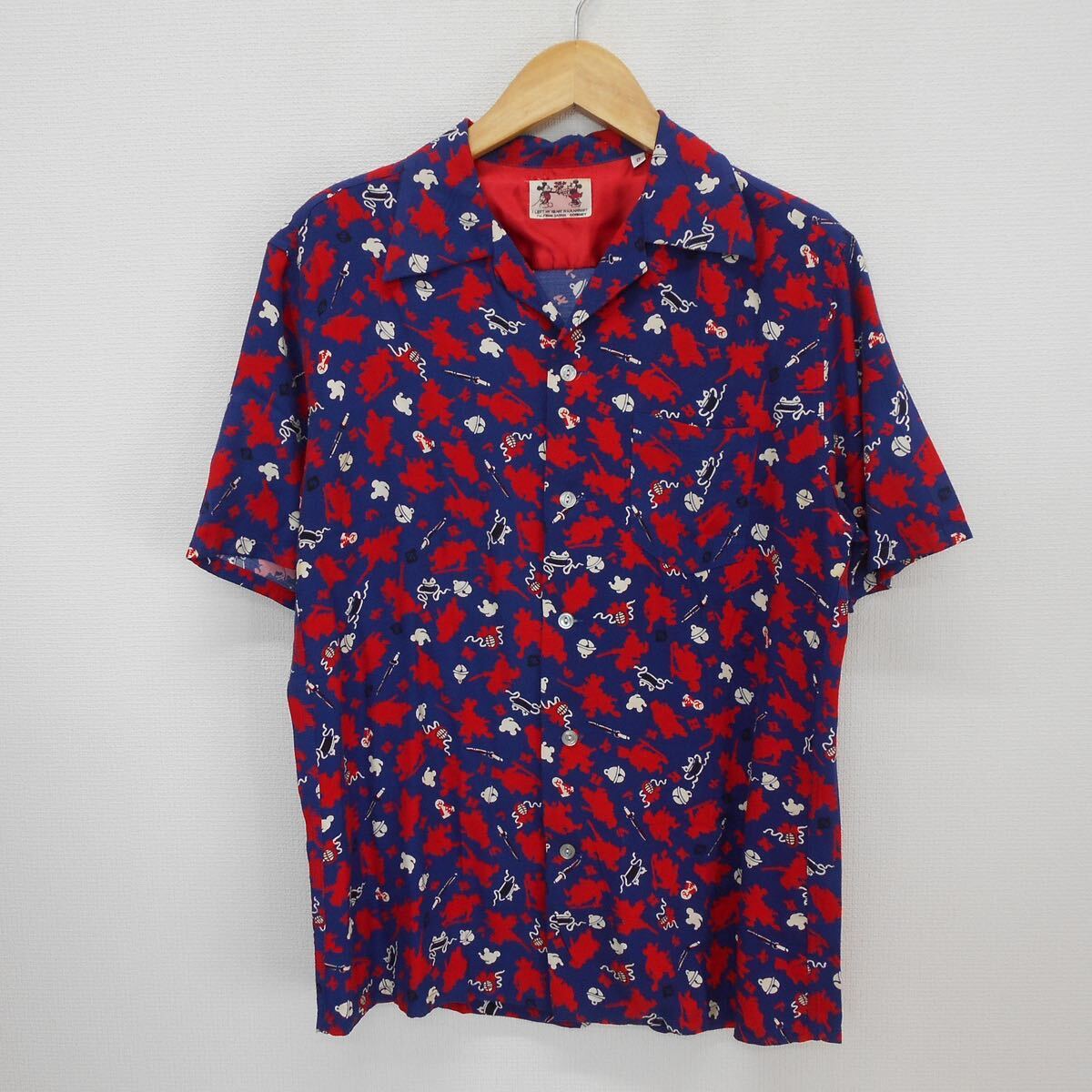H.R.MARKET Disney ハリウッドランチマーケット ハリラン ディズニー アロハシャツ ハワイアンシャツ 総柄 レーヨン 聖林公司 XS 10119073拍卖