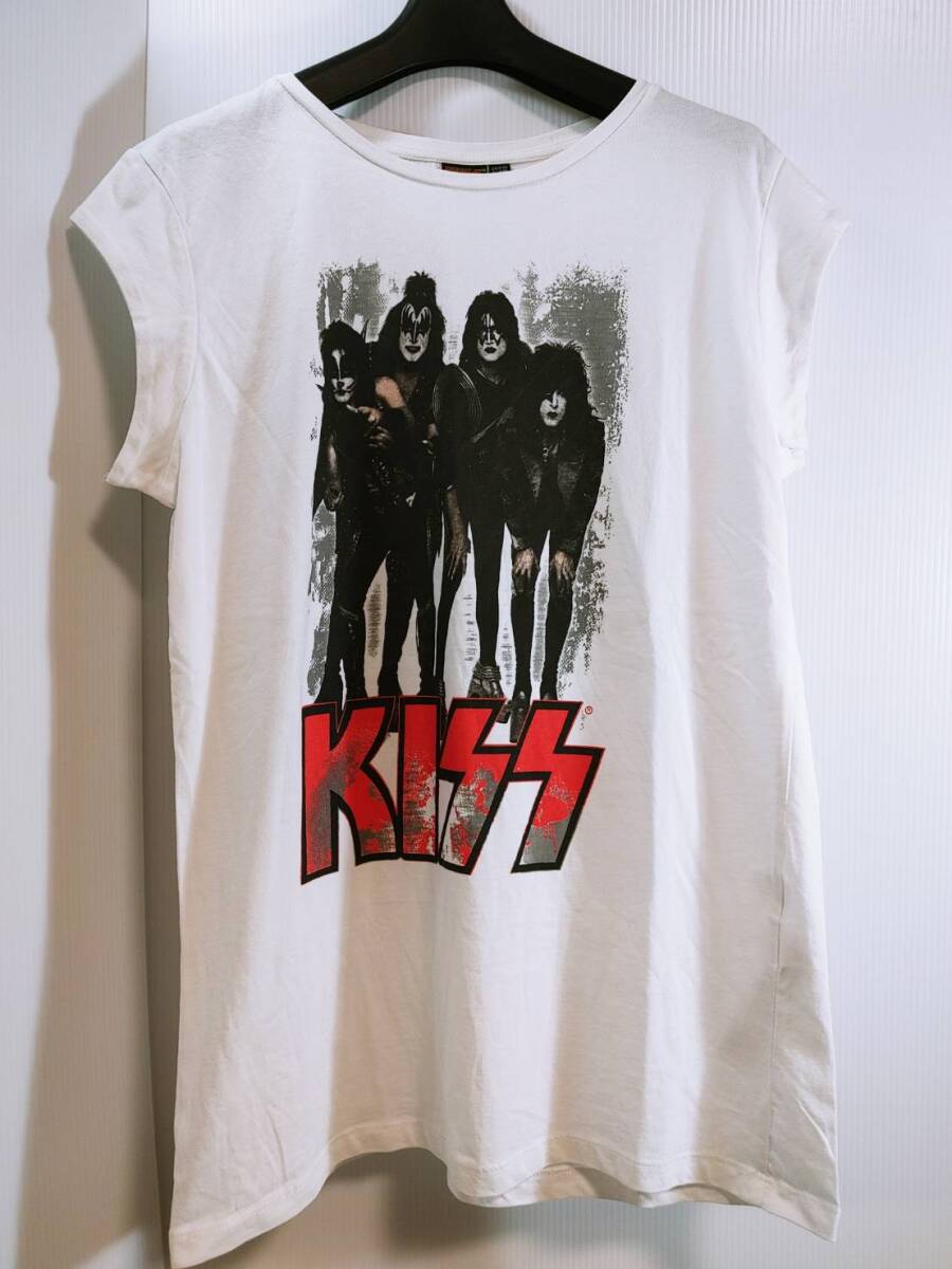 美品 ザラ ZARA×KISS Tシャツ ホワイト M拍卖