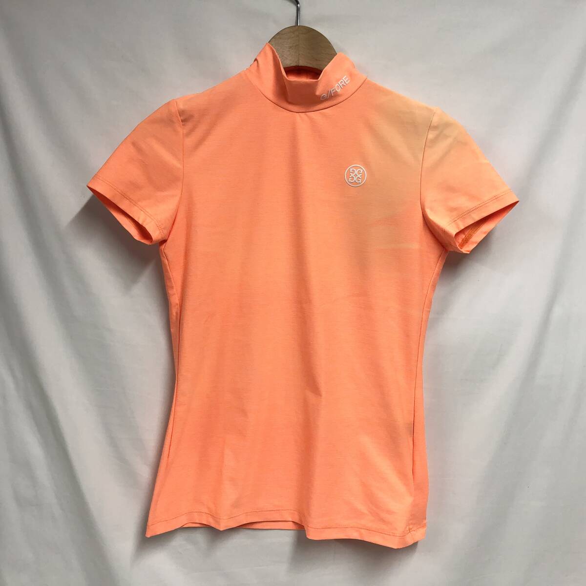 ○★訳有り 新品未使用 G/FORE (ジーフォア) ハイネックシャツ 34(XSサイズ) オレンジ★○拍卖