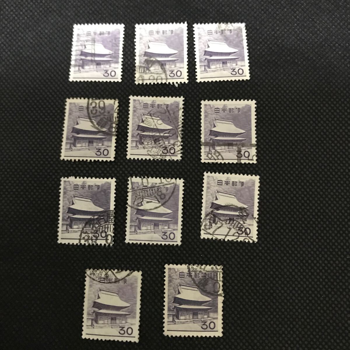 【使用済み】切手 円覚寺 30円 11枚拍卖