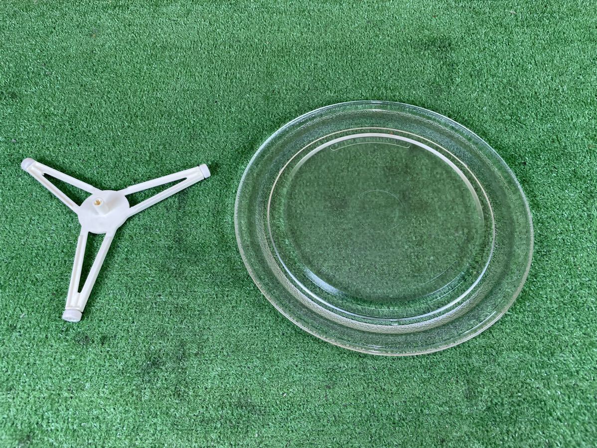 9B355 SHARP シャープ 電子レンジ用ターンテーブル回転皿 ガラス皿 RE-24P中古拍卖