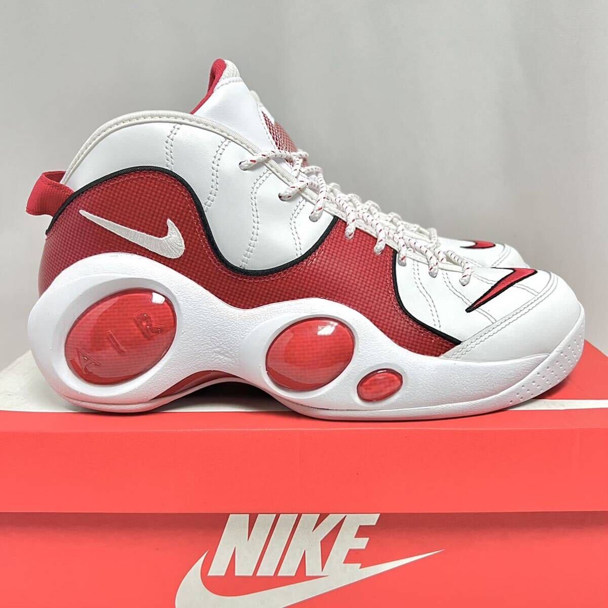 27.5cm 新品 NIKE ナイキ AIR ZOOM FLIGHT 95 赤 レッド 赤目玉 エア ズーム フライト FLIGHT95 スニーカー ズームフライト フライト95拍卖