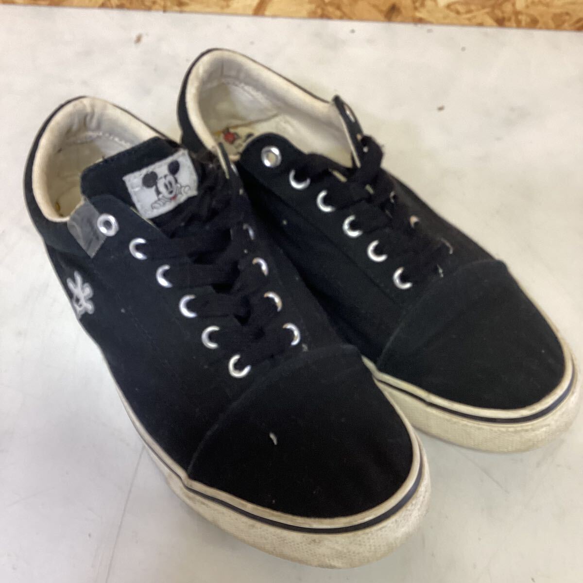 ディズニー ミッキー レディース スニーカー LLサイズ ブラック (か18)拍卖