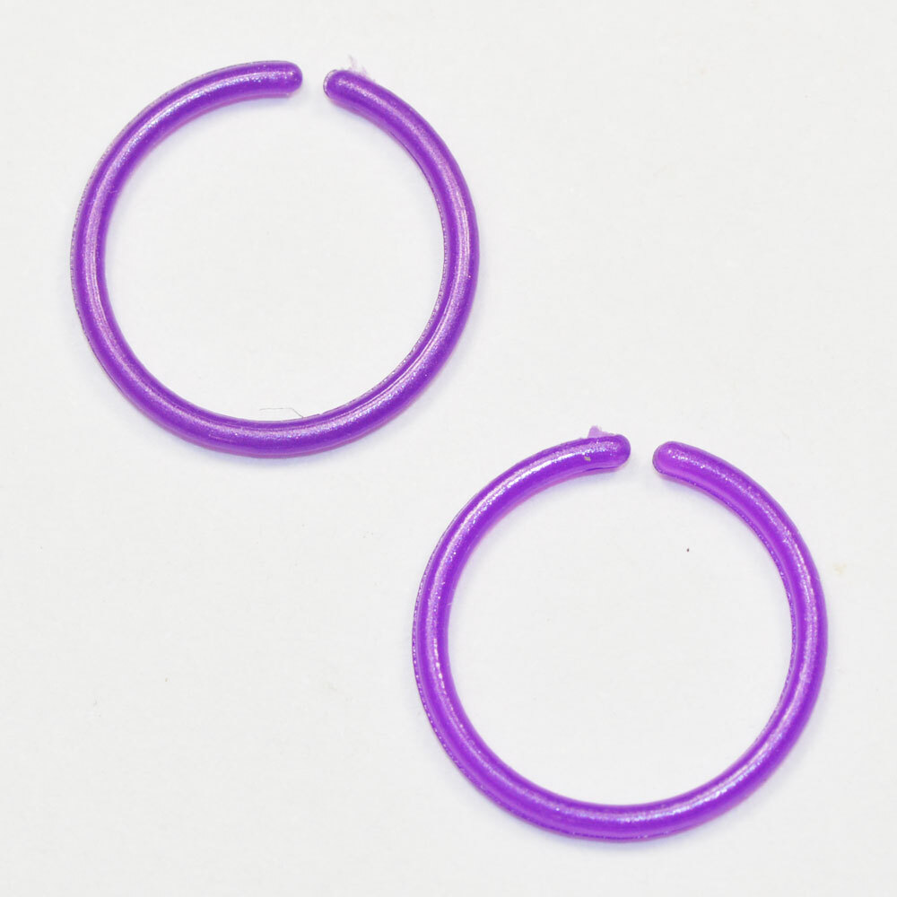 イヤーカフ ラップ ノンホールピアス イヤリング 紫色 パープル 2ペアー入り CT054拍卖