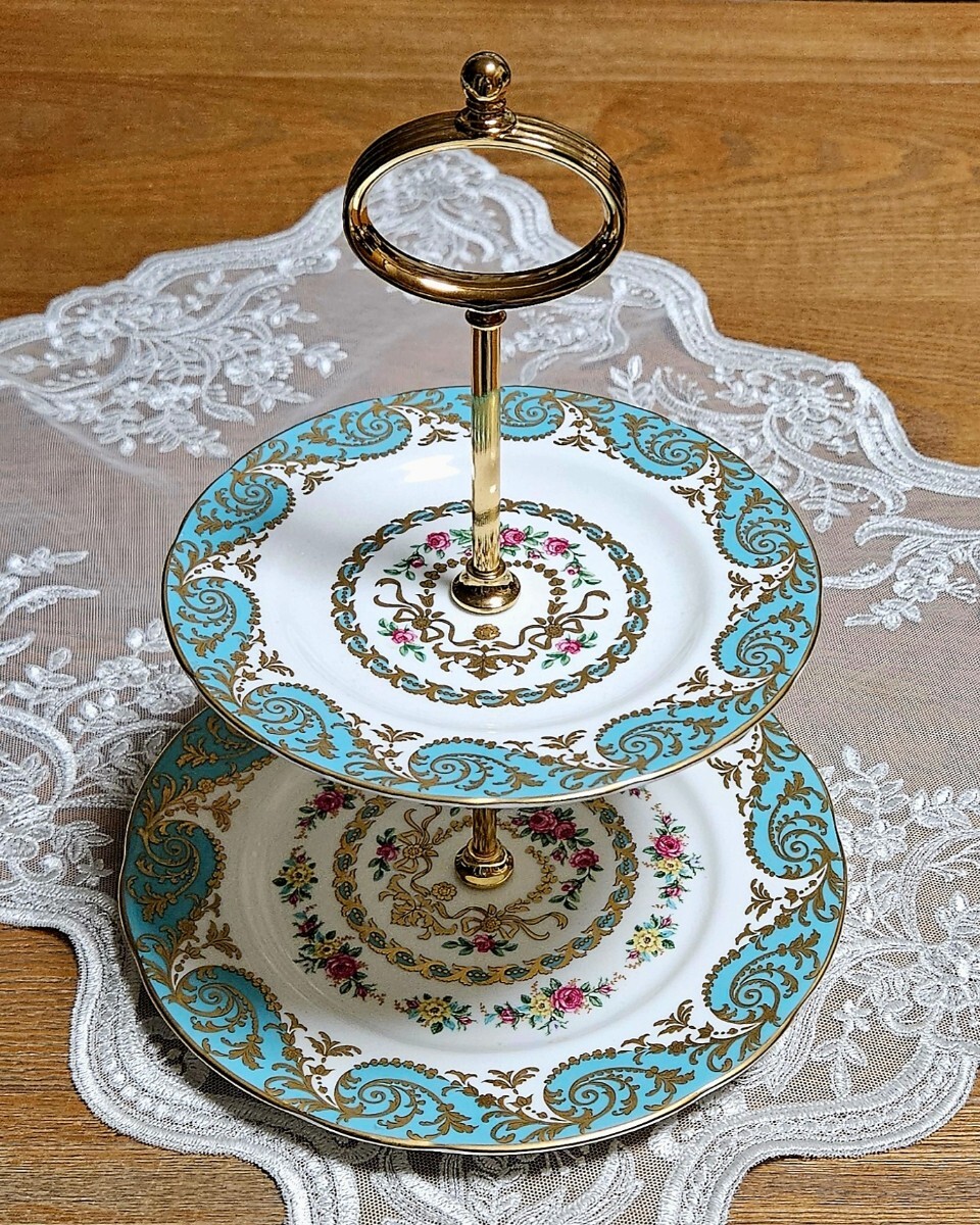 Royal PALACES ロイヤルコレクション ケーキスタンド 2段 新品拍卖