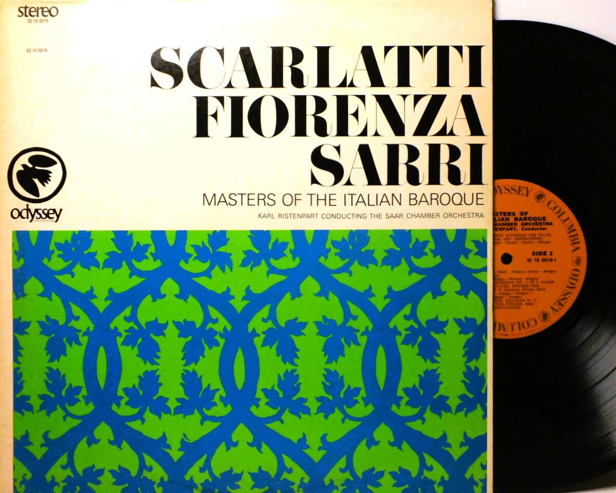 LP 32 16 0016 カール・リステンパルト スカルラッティ フィオレンツァ サッリ THE SAAR CHAMBER ORCHESTRA 【8商品以上同梱で送料無料】拍卖