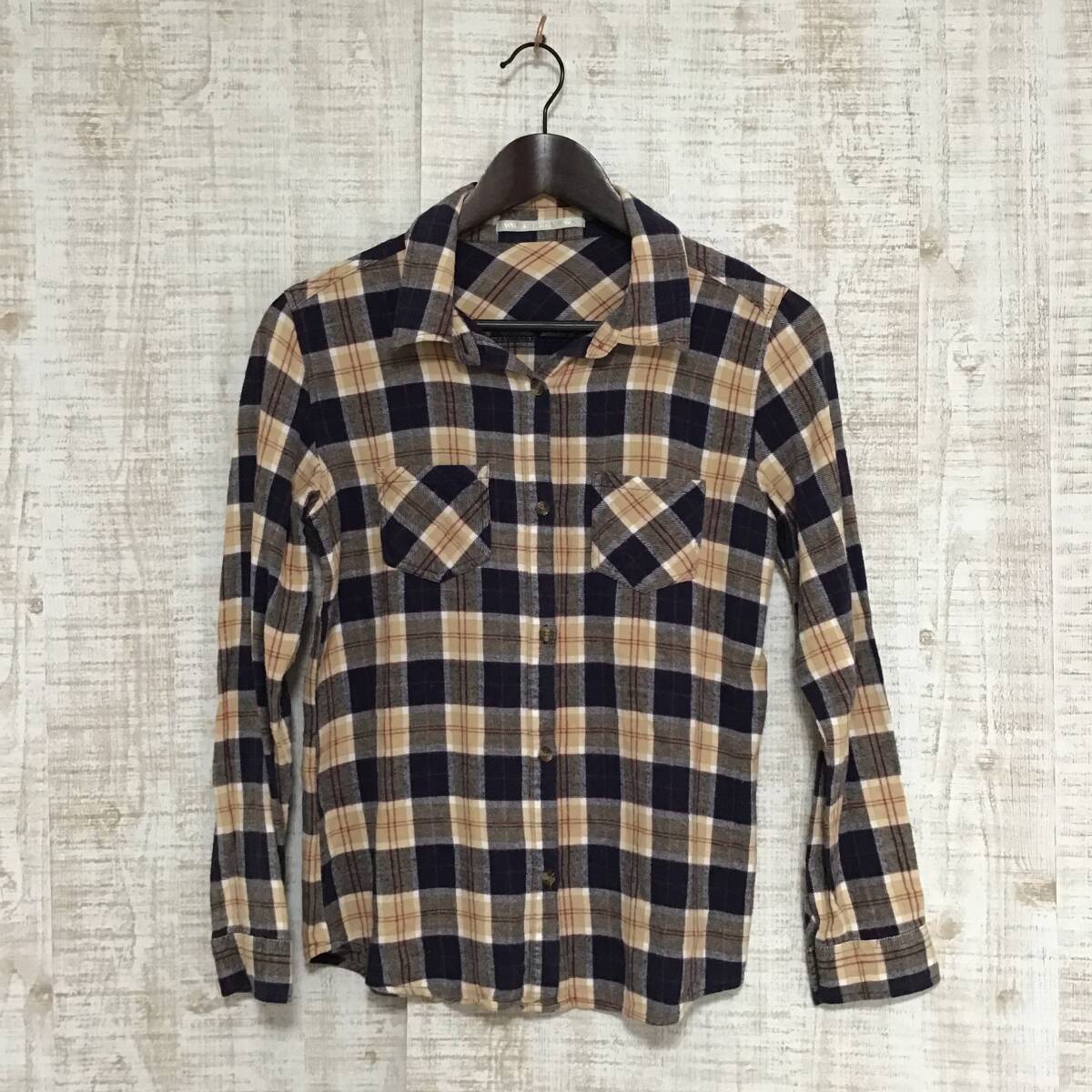 A460◇WORLD WIDE REPUBLIC | ワールドワイドリパブリック レディースネルシャツ サイズ2(M)拍卖