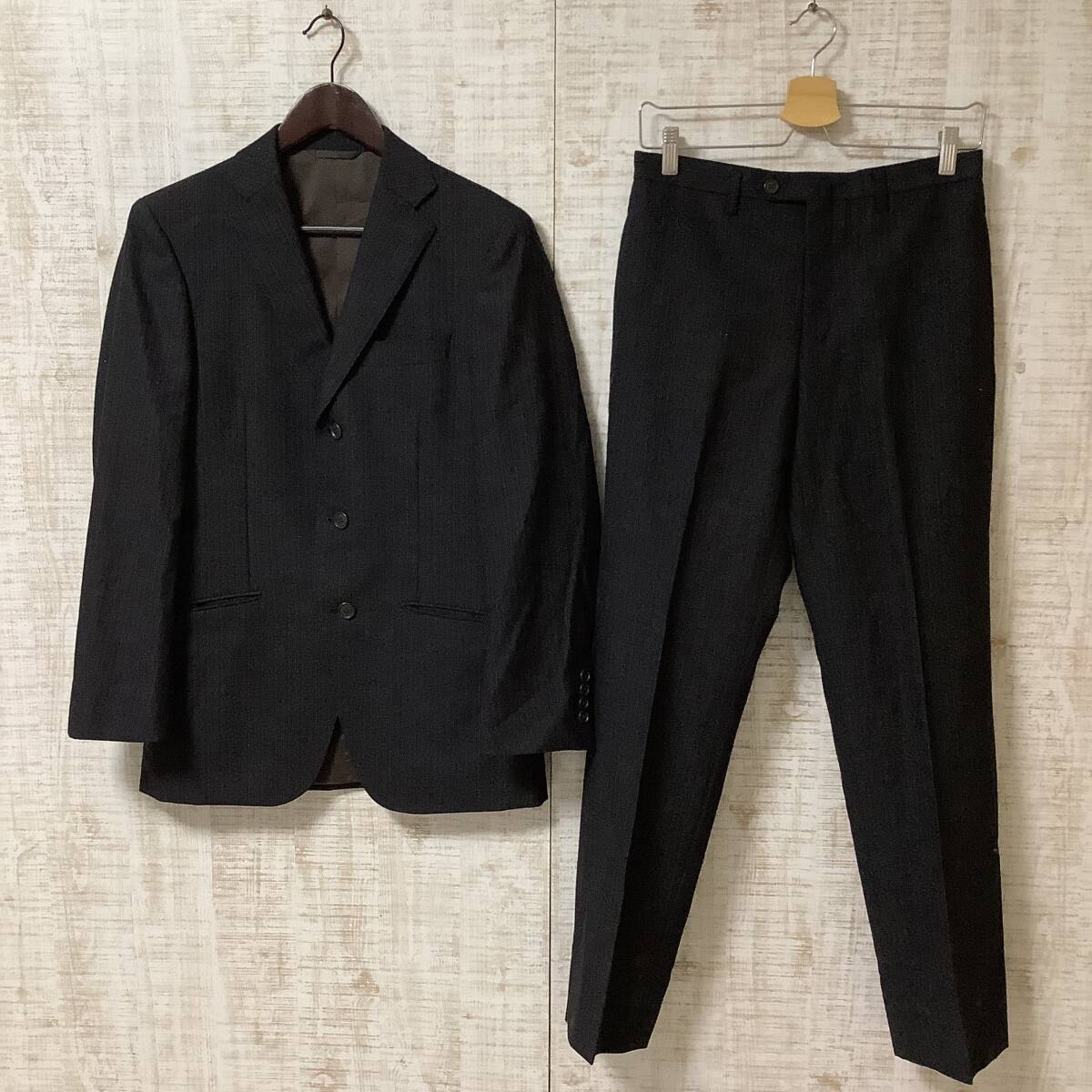 B-16◇Mr.JUNKO | ミスタージュンコ セットアップ スーツ ダークグレイ サイズ90YA5拍卖