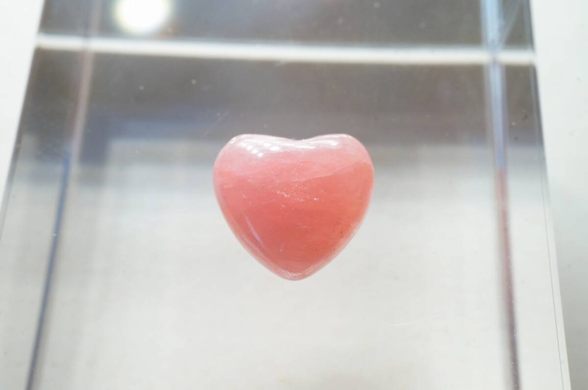 【即決特別価格!早い者勝ち】30年前の未使用在庫アルゼンチン産上質インカローズ(ロードクロサイト)ハートルース1.61ct拍卖