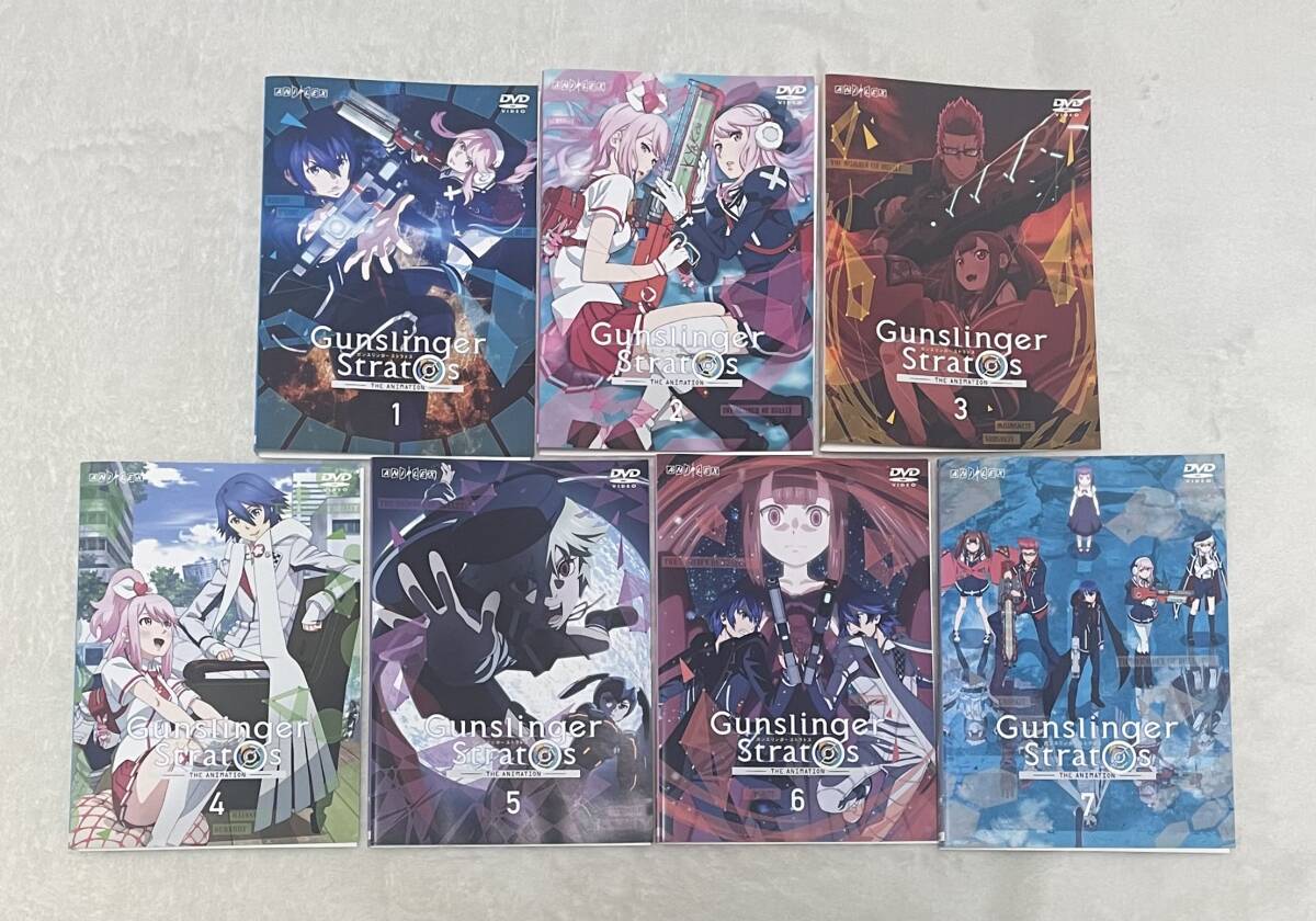 ガンスリンガーストラトス レンタルDVD 全7巻 ケースなし拍卖