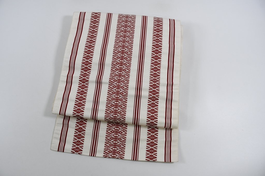 袋名古屋帯 博多 正絹 献上柄 帯丈 342㎝ ★着物屋 ne-11996 桜庭呉服店拍卖