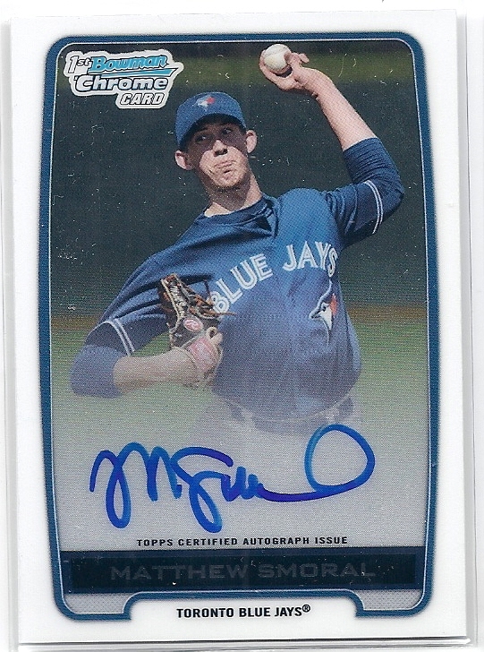 2012 Bowman Chrome Matthew Smoral Auto 直筆サイン オート拍卖