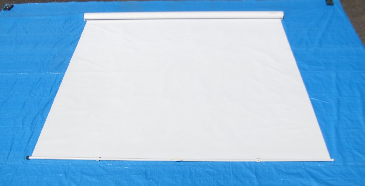 ◎【直接引取歓迎】株式会社キクチ科学研究所 GRANDVIEW CB-P120 吊り下げ式 120インチ プロジェクター 手動巻き上げ型 訳あり 現状品◎X20拍卖