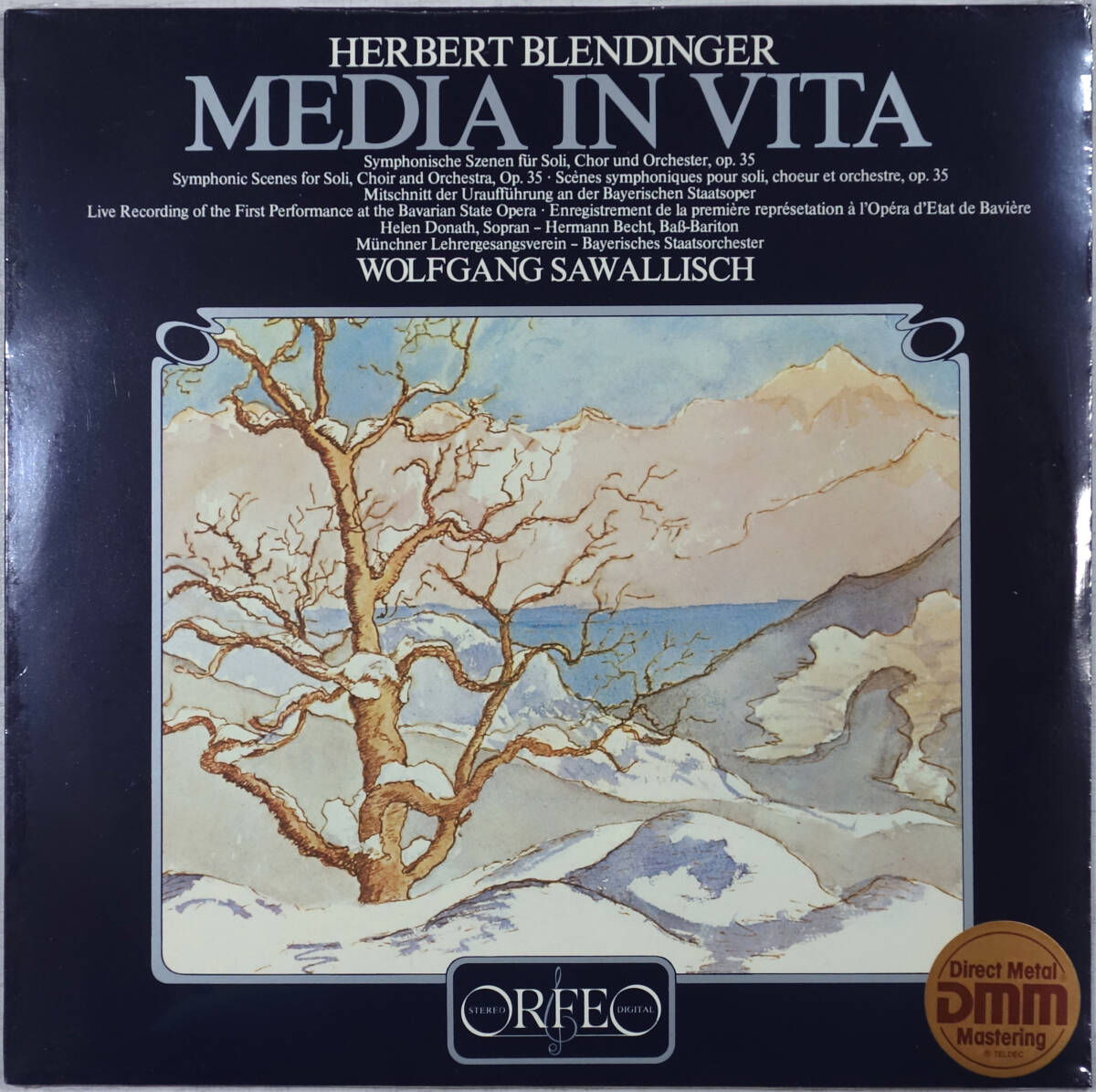 ◆HERBERT BLENDINGER/MEDIA IN VITA (GER LP/Sealed) -Wolfgang Sawallisch, Helen Donath, Hermann Becht, Bayerisches Staatsorchester拍卖