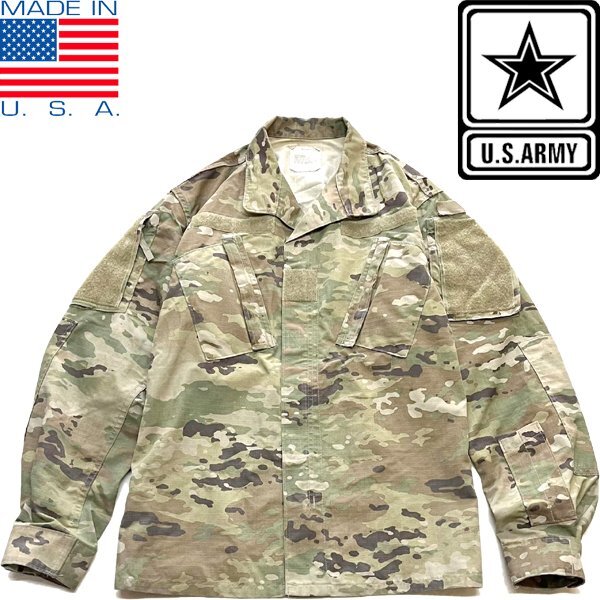 1点物◆アメリカ軍US ARMYスコーピオン迷彩ミリタリージャケット古着メンズSMレディースOK90sストリート/スポーツMix実物/軍物/軍服373353拍卖