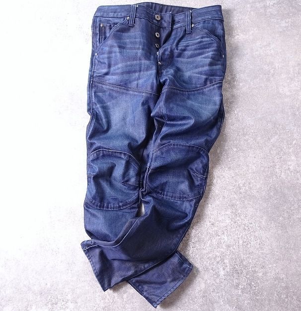 G-STAR RAW ジースターロウ 5620 3D SLIM デニム パンツ 立体裁断 ジーンズ バイカー スリム メンズ (W28) インディゴ ●r-239拍卖