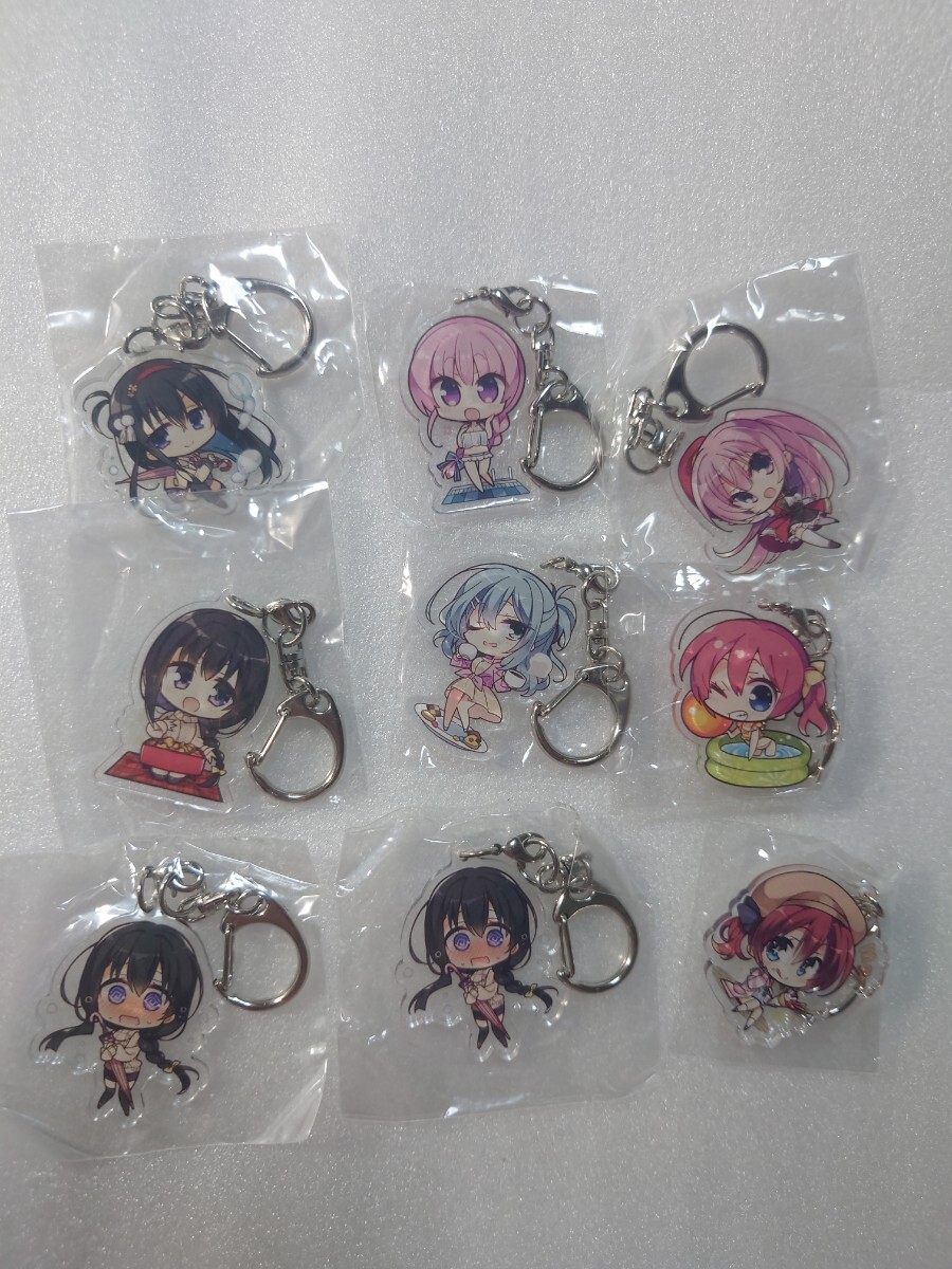 RIDDLE JOKER リドルジョーカー ゆずソフト アクリルキーホルダーセット 三司あやせ 式部茉優 二条院羽月 壬生千咲 むりりん こぶいち 0拍卖