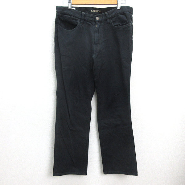 G■ラコステ/LACOSTE ブラックデニムジーンズ/HH307E【88】黒/men's/71【中古】■拍卖
