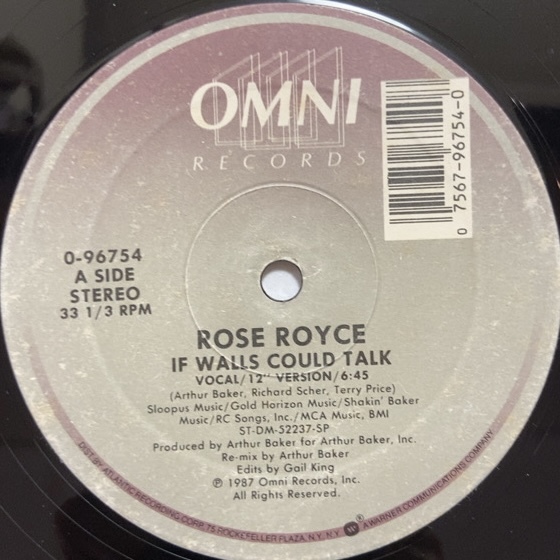 ROSE ROYCE IF WALLS COULD TALK / LISTEN UP 12インチ シングル拍卖
