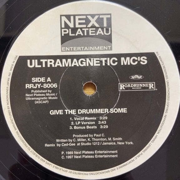 ULTRAMAGNETIC MC'S GIVE THE DRUMMER SOME / MOE LUV'S THEME (RE) 12インチ シングル拍卖