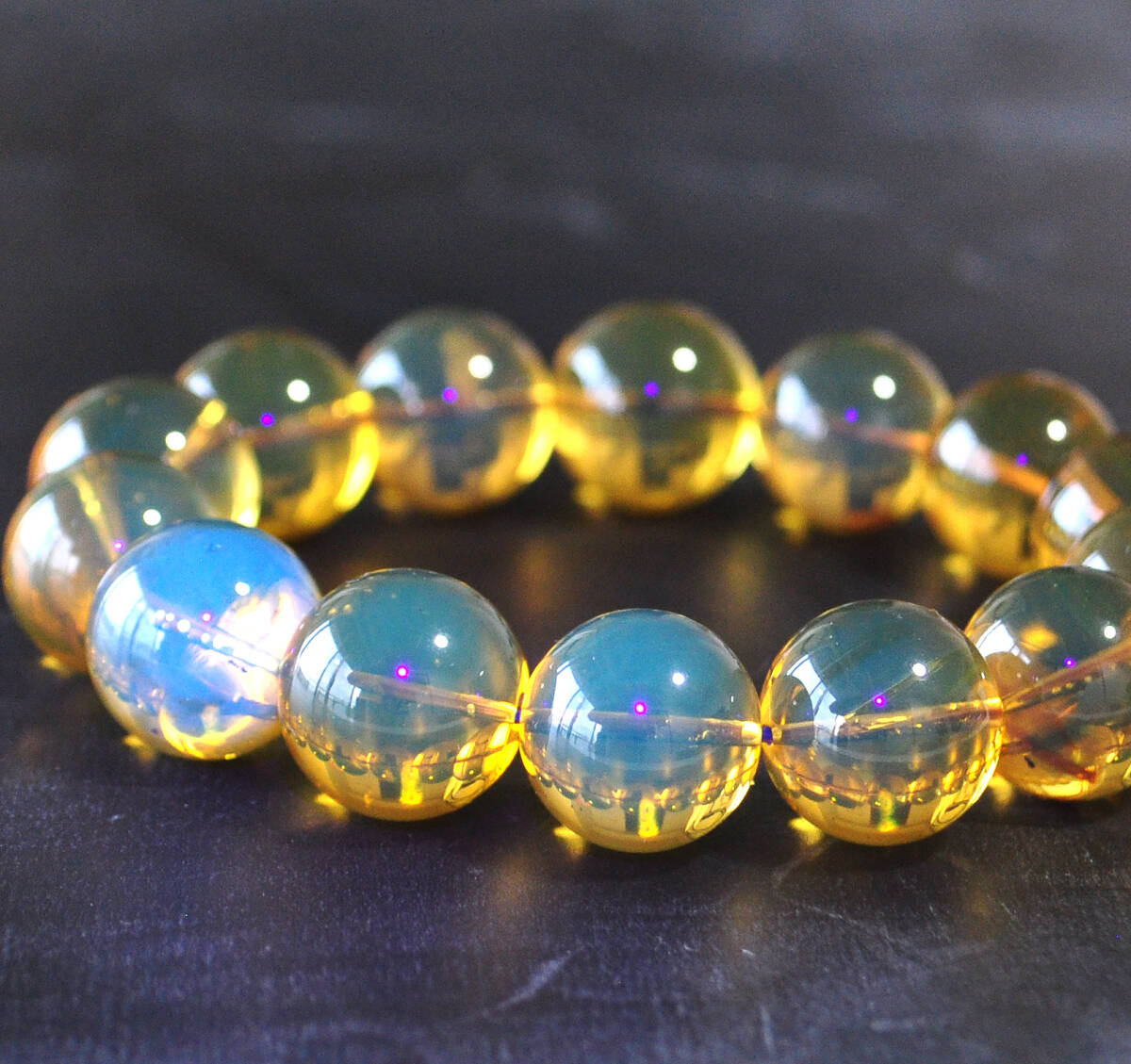 ☆天然石卸☆超激レア!!☆完全別格品!!(宝石質)☆超極上ブルーアンバー(琥珀)コハクSSA ※鑑別書付!!※ファイナルクオリティー!!拍卖