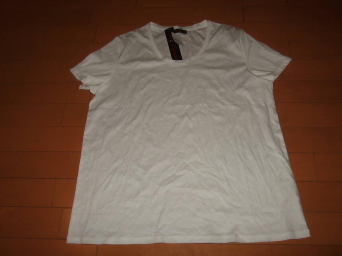 新品タグ付送料込即決☆シンプル半袖Tシャツ PrimaZym新品風合いを維持の素材☆3L拍卖