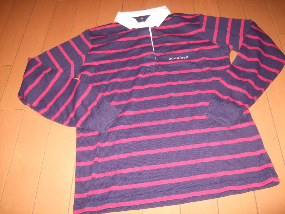 美品送料込即決☆モンベル 長袖ポロシャツ☆レディースS拍卖