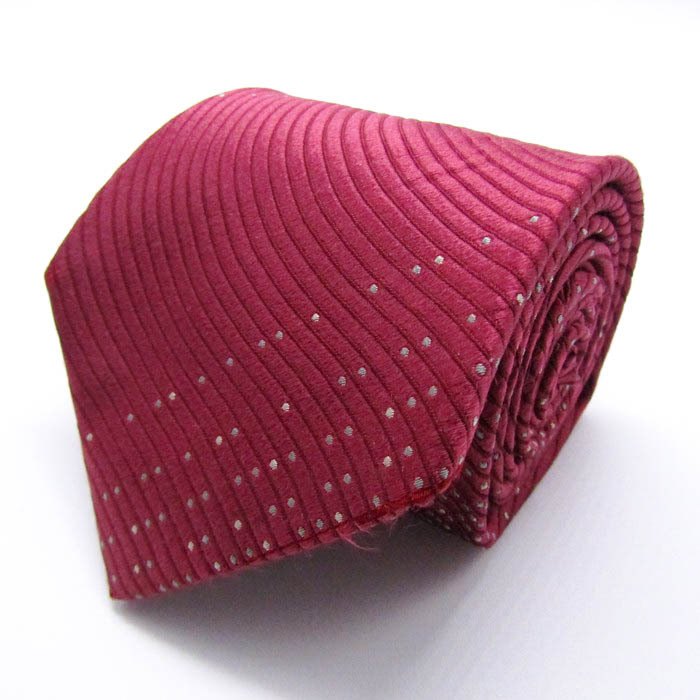 カルバンクライン ブランド ネクタイ シルク ストライプ柄 ドット柄 PO メンズ レッド Calvin klein拍卖