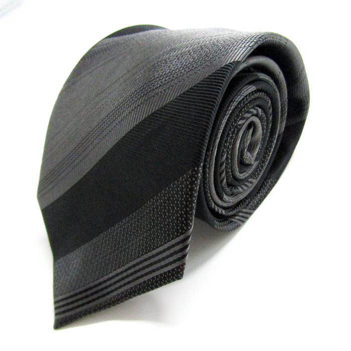 ミチコロンドンコシノ ブランド ネクタイ ストライプ柄 ドット シルク PO メンズ ブラック MICHIKO LONDON KOSHINO拍卖