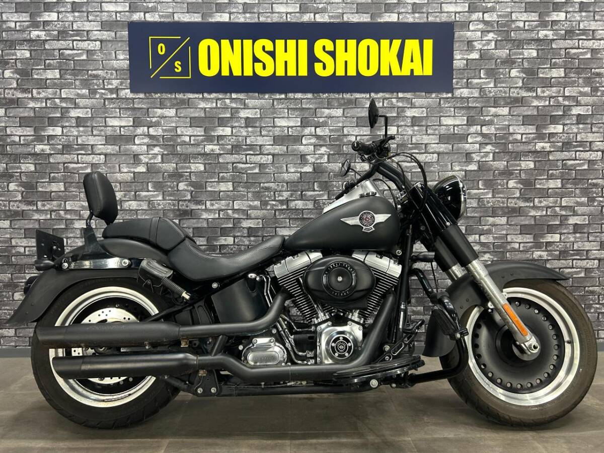 ☆ハーレーダビッドソン FLSTFB ファットボーイロー スクリーミンイーグルマフラー バックレスト 大阪から 大西商会拍卖