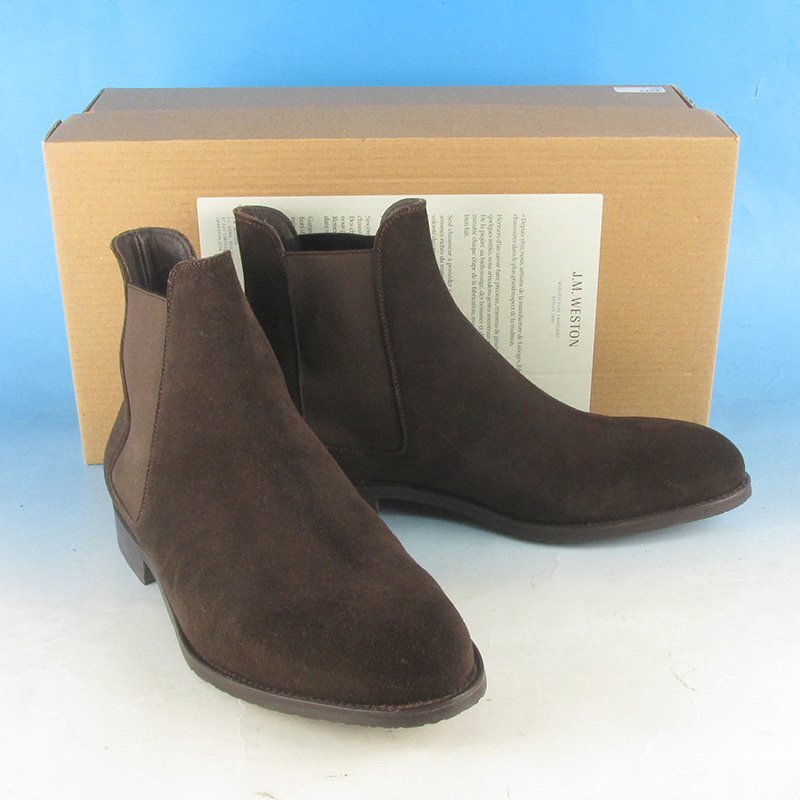 LFF16296 J.M.WESTON ジェイエムウエストン #378 Edouard boots エドゥアール サイドゴアブーツ 7/D(7.5D)美品拍卖