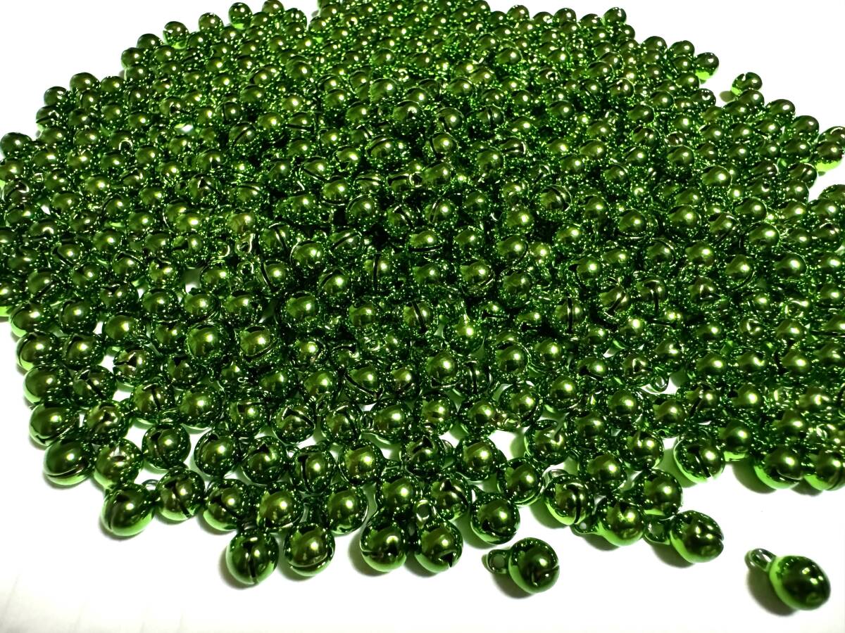 570個 宝来鈴 6mm 2分 グリーン 鈴 日本製 / 手芸材料 金属部品 まとめて 大量 ちりめん細工 根付などに拍卖