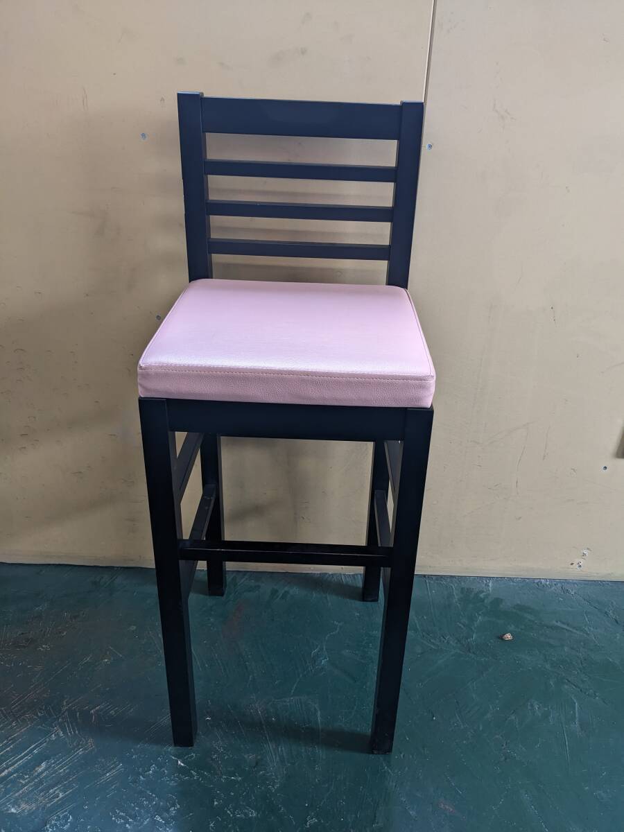 【中古】業務用和風スタンド椅子居酒屋カウンターチェアセット(4点) 幅370x奥行360x高さ990(mm)動作問題なし☆拍卖