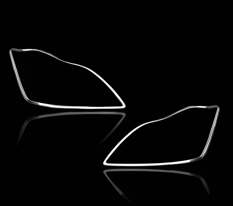 トヨタ用 クラウン 12代目 S18型 後期用 05-08 クロームメッキ フロントランプリムヘッドライト トリムヘッドランプリム ベゼルカバー拍卖