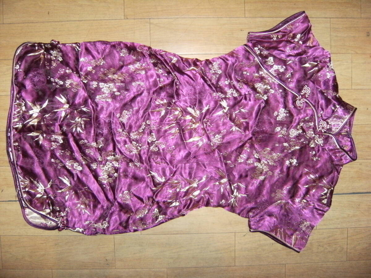 昭和レトロ★90年代★ワンピース ドレス★楊貴妃 チャイナドレス 中国ドレス 中華民族衣装 パーティー コスプレ マジシャン コンパニオン拍卖