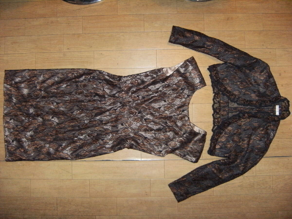 昭和レトロ★日本製★90年代 ワンピース 上着 スーツ上下セット パーティードレス マジシャン★キャンギャル ディスコ お嬢様 コンパニオン拍卖