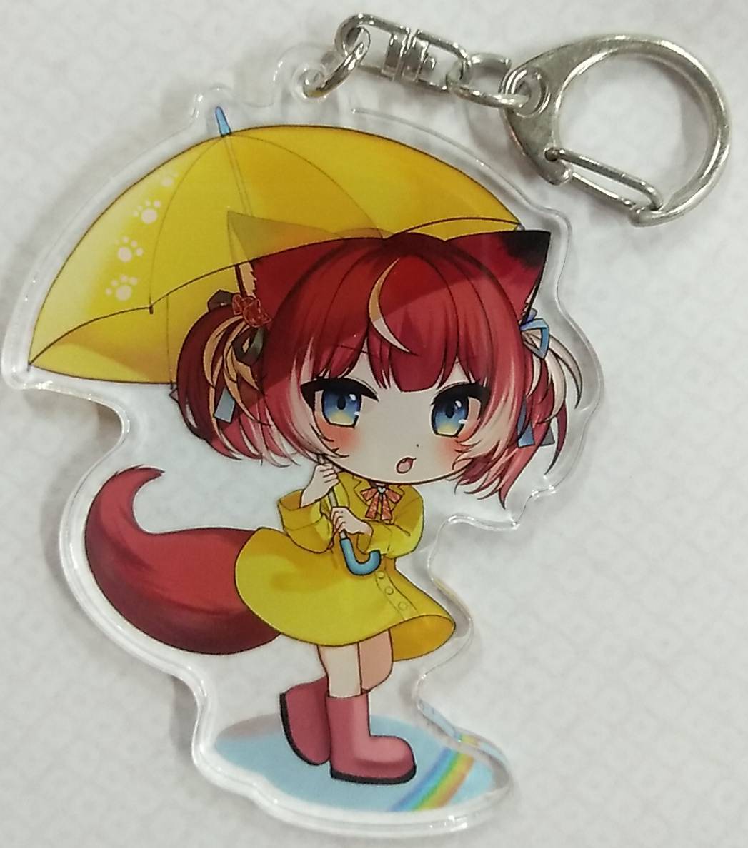 赤見かるび POPUPストア2023 アクリルキーホルダー(傘)【Clove Lounge Cafe &Bar 秋葉原 Akami Karubi Acrylic Keychain POP UP Vtuber】拍卖