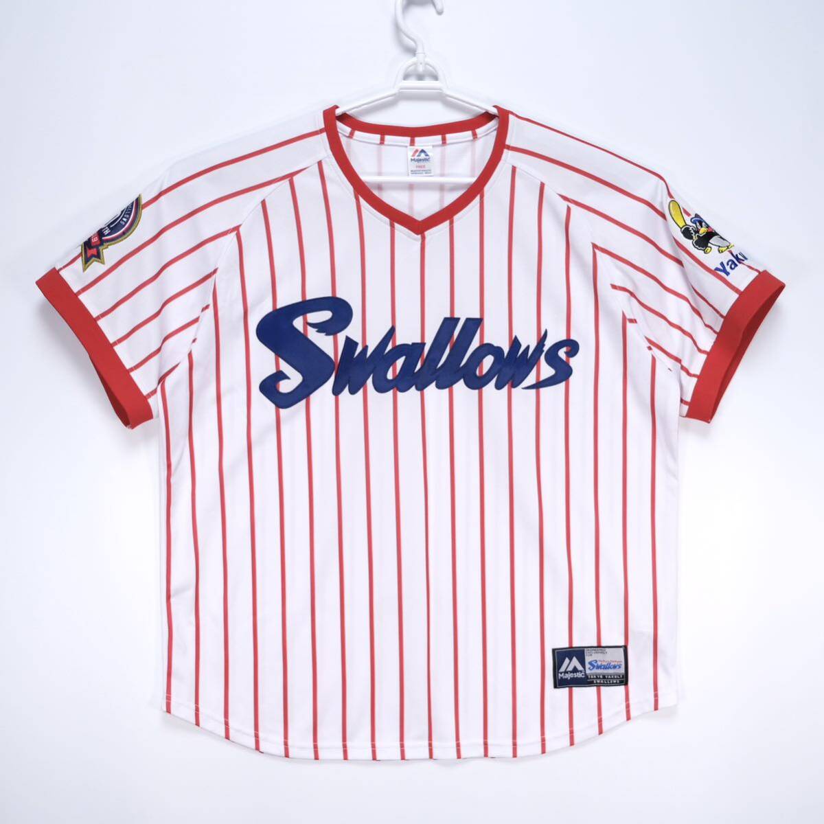 【送料無料】東京ヤクルトスワローズ/球団設立50周年記念 SWALLOWS DREAM GAMEレプリカユニホーム/1990-1998 ホーム ユニフォーム/Majestic拍卖